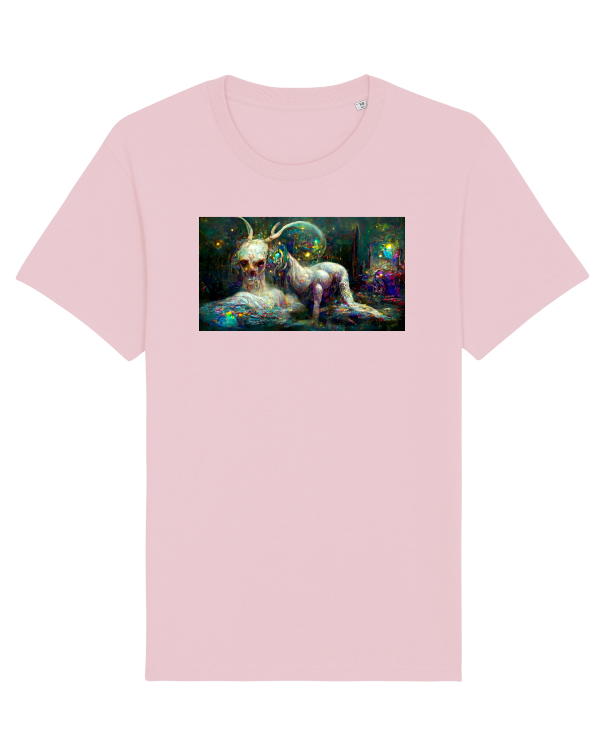 Tricou mânecă scurtă Unisex Rocker Cotton Pink