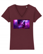 Aquarius #2 Tricou mânecă scurtă guler V Damă Evoker