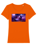 Pisces #2 Tricou mânecă scurtă guler larg fitted Damă Expresser