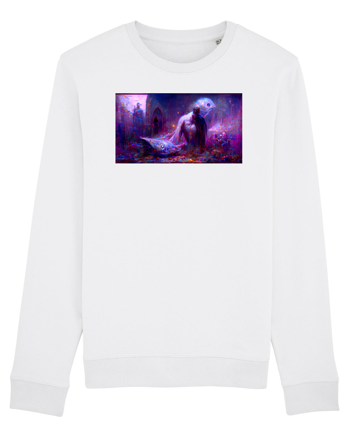 Bluză mânecă lungă Unisex Rise White