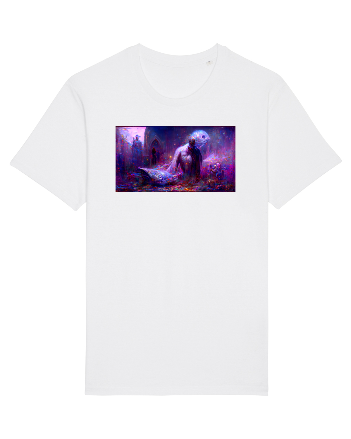 Tricou mânecă scurtă Unisex Rocker White