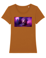 Leo #2 Tricou mânecă scurtă guler larg fitted Damă Expresser