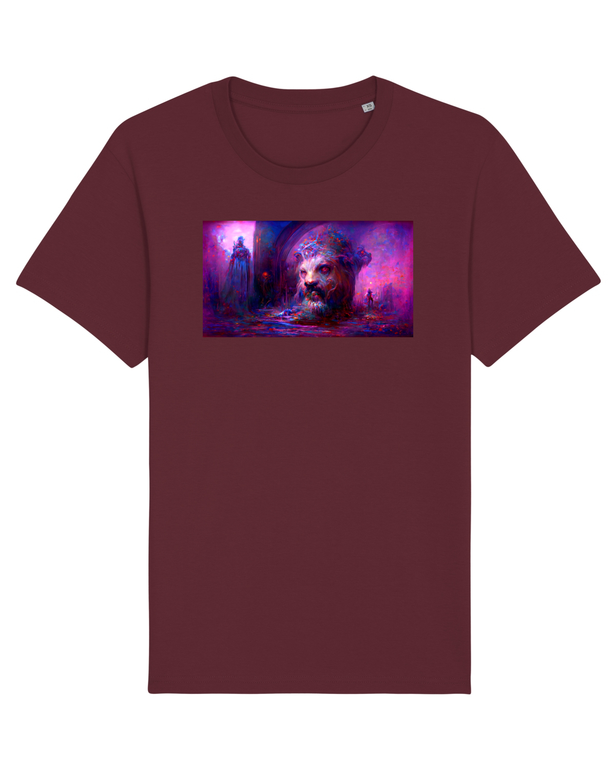 Tricou mânecă scurtă Unisex Rocker Burgundy