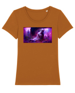 Virgo #2 Tricou mânecă scurtă guler larg fitted Damă Expresser