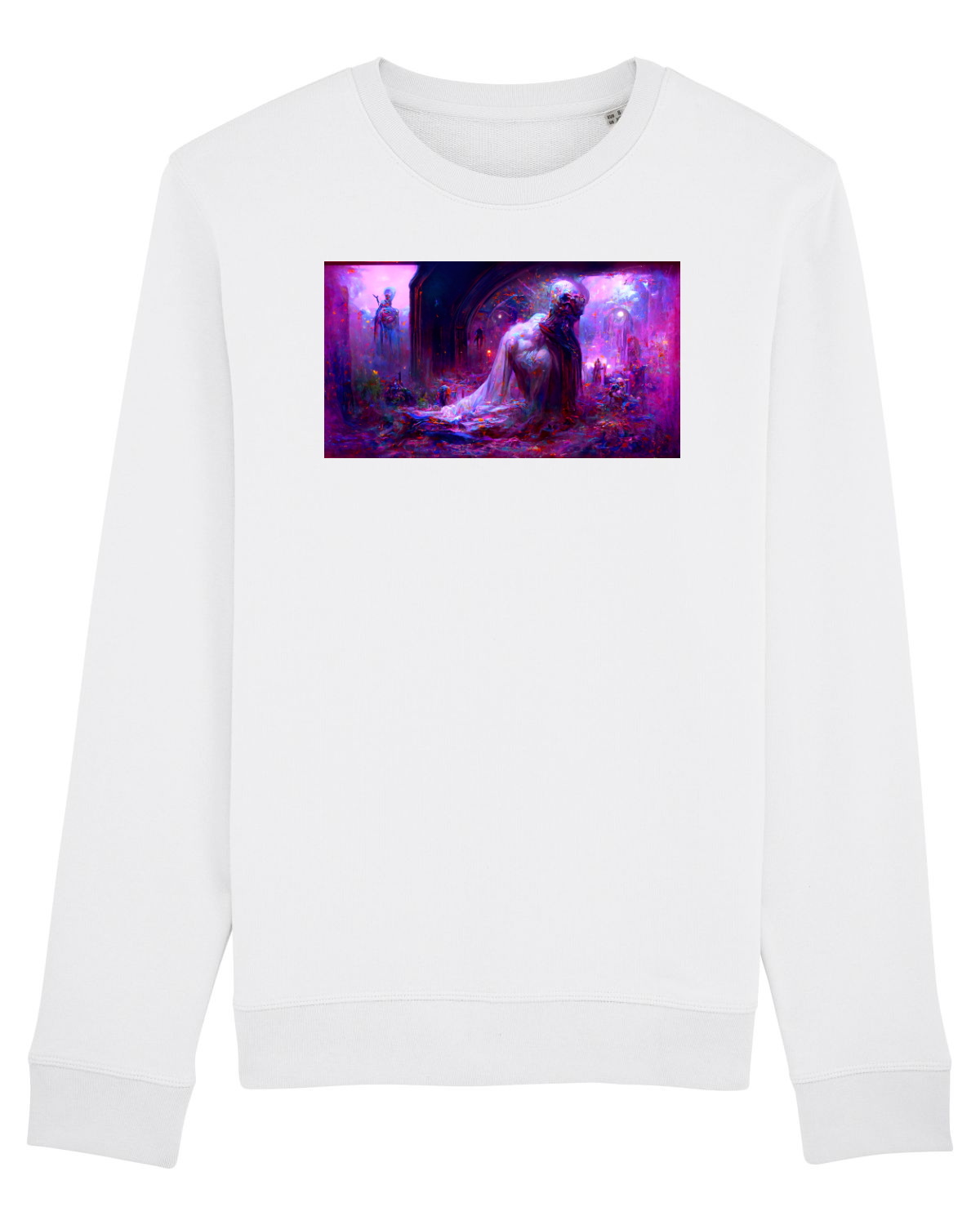 Bluză mânecă lungă Unisex Rise White