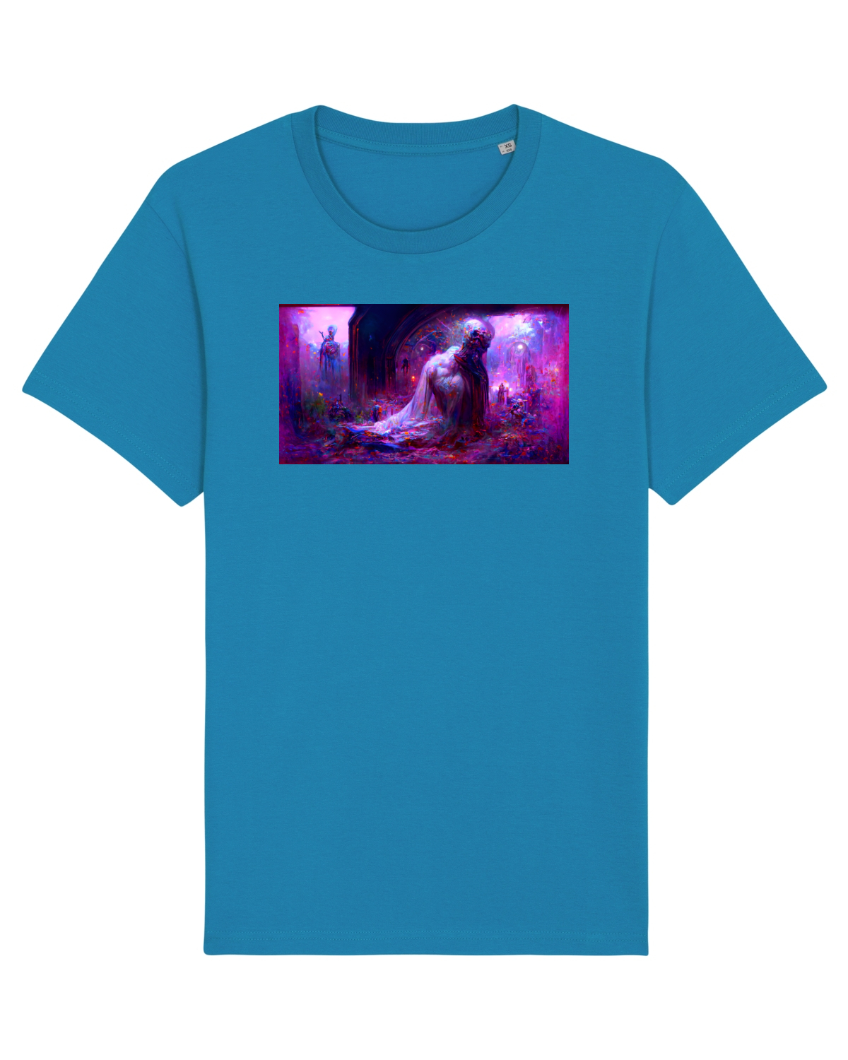 Tricou mânecă scurtă Unisex Rocker Azur