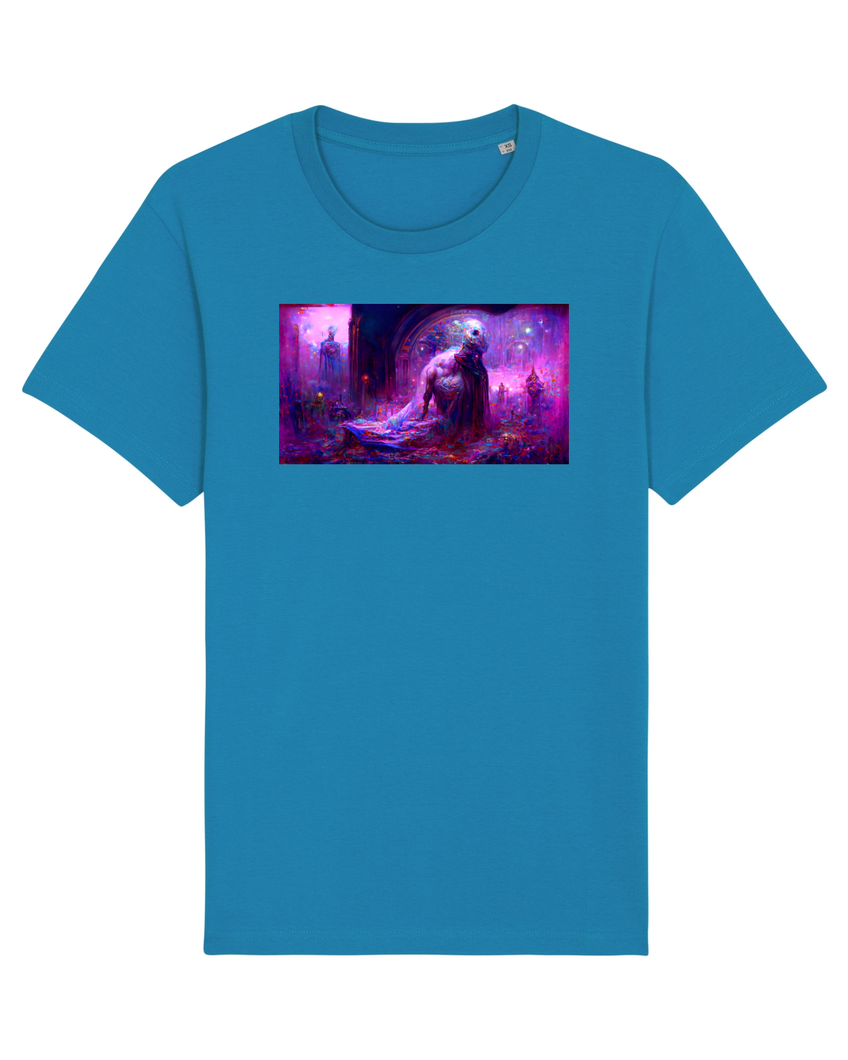 Tricou mânecă scurtă Unisex Rocker Azur