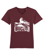 Călător în România - Sfinxul din Bucegi Tricou mânecă scurtă guler V Bărbat Presenter