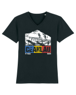 pentru montaniarzi - Romania - Ceahlau Tricou mânecă scurtă guler V Bărbat Presenter