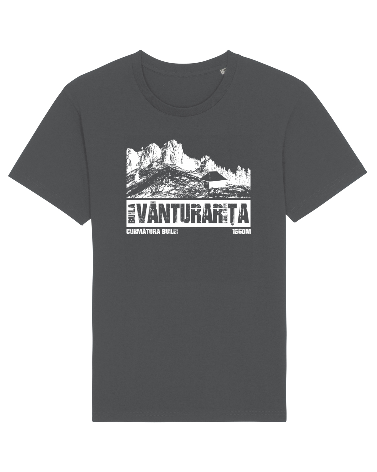 Tricou mânecă scurtă Unisex Rocker Anthracite