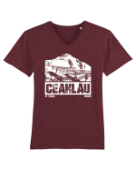 Călător în România - Ceahlau Tricou mânecă scurtă guler V Bărbat Presenter