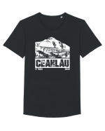 Călător în România - Ceahlau Tricou mânecă scurtă guler larg Bărbat Skater