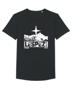 Călător în România - Vf Lespezi Tricou mânecă scurtă guler larg Bărbat Skater
