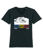 pentru montaniarzi - Romania - Moldoveanu Tricou mânecă scurtă guler V Bărbat Presenter