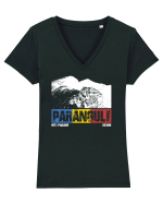 pentru montaniarzi - Romania - Parangul mare Tricou mânecă scurtă guler V Damă Evoker