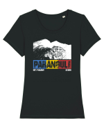 pentru montaniarzi - Romania - Parangul mare Tricou mânecă scurtă guler larg fitted Damă Expresser