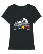 pentru montaniarzi - Romania - Vf Omu Tricou mânecă scurtă guler larg fitted Damă Expresser