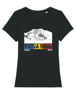 pentru montaniarzi - Romania - Vistea Mare Tricou mânecă scurtă guler larg fitted Damă Expresser