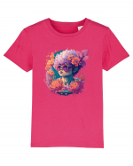 Eleganță Florală Tricou mânecă scurtă  Copii Mini Creator