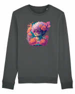 Eleganță Florală Bluză mânecă lungă Unisex Rise