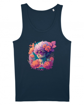 Eleganță Florală Navy