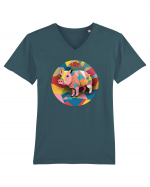 picasso piglet Tricou mânecă scurtă guler V Bărbat Presenter