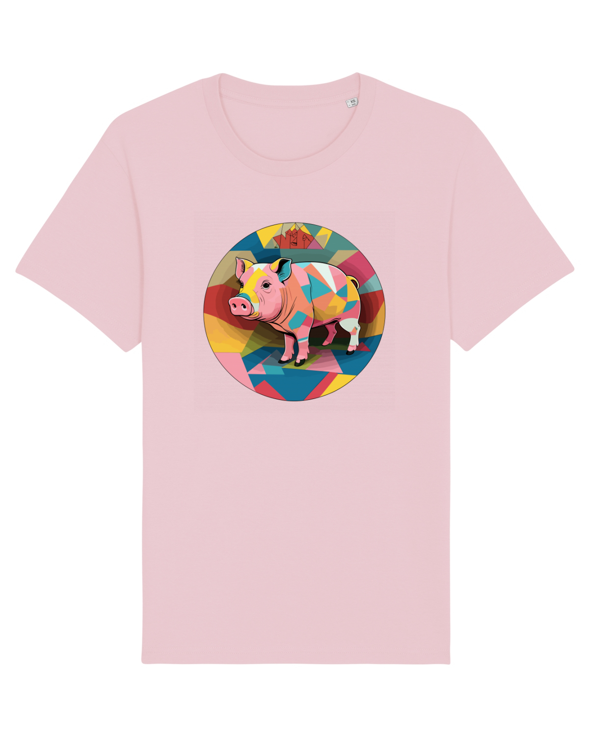 Tricou mânecă scurtă Unisex Rocker Cotton Pink