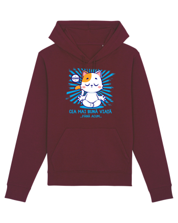 CEA MAI BUNA VIATA ... pana acum (MEOWMMM - pisica yoga) Burgundy