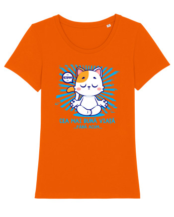 CEA MAI BUNA VIATA ... pana acum (MEOWMMM - pisica yoga) Bright Orange