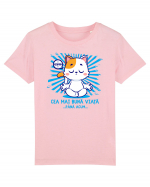 CEA MAI BUNA VIATA ... pana acum (MEOWMMM - pisica yoga) Tricou mânecă scurtă  Copii Mini Creator