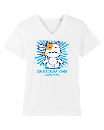 CEA MAI BUNA VIATA ... pana acum (MEOWMMM - pisica yoga) White