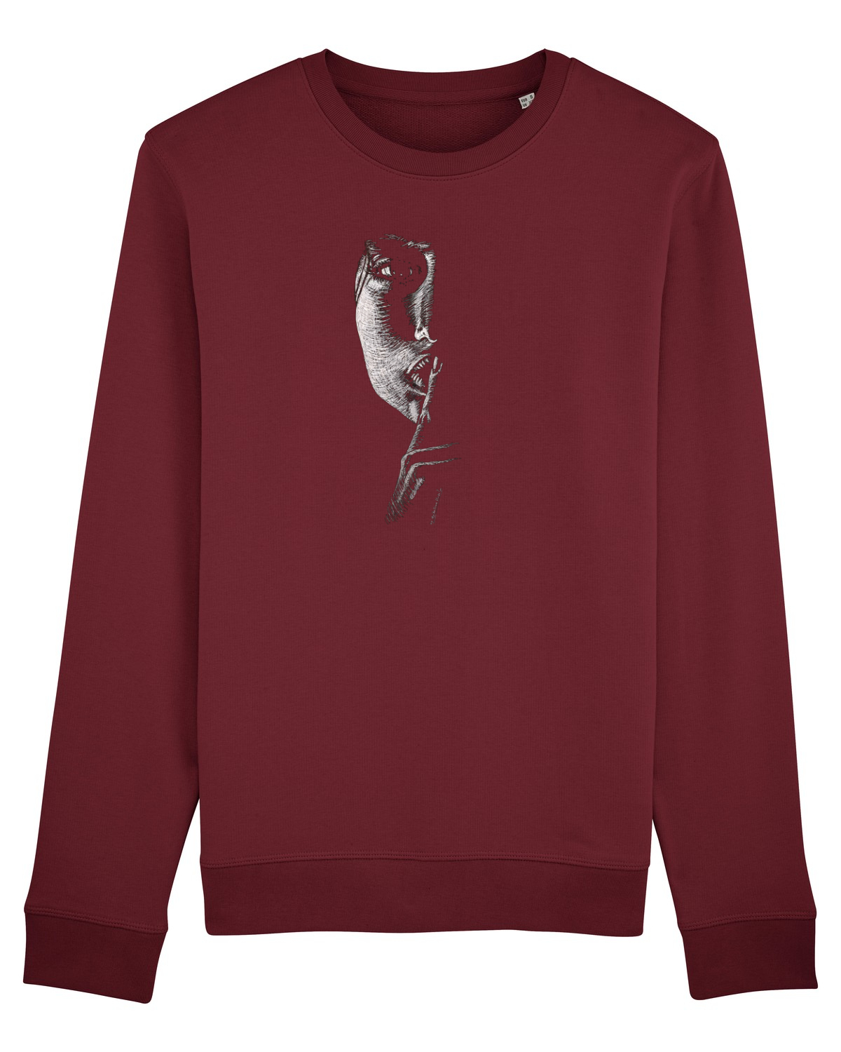 Bluză mânecă lungă Unisex Rise Burgundy