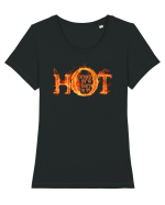 HOT ONES ARE BORN in `84 (Cei sexy sunt nascuti in 1984) Tricou mânecă scurtă guler larg fitted Damă Expresser