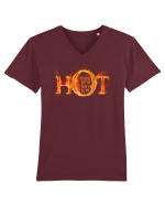 HOT ONES ARE BORN in `84 (Cei sexy sunt nascuti in 1984) Tricou mânecă scurtă guler V Bărbat Presenter