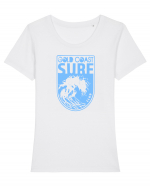 GOLD COAST SURF CLUB Tricou mânecă scurtă guler larg fitted Damă Expresser