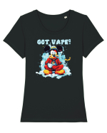 Got vape? Tricou mânecă scurtă guler larg fitted Damă Expresser