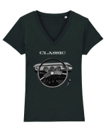 Classic Dacia Tricou mânecă scurtă guler V Damă Evoker