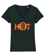 HOT ONES ARE BORN in `91 (Cei sexy sunt nascuti in 1991) Tricou mânecă scurtă guler V Damă Evoker