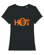 HOT ONES ARE BORN in `91 (Cei sexy sunt nascuti in 1991) Tricou mânecă scurtă guler larg fitted Damă Expresser