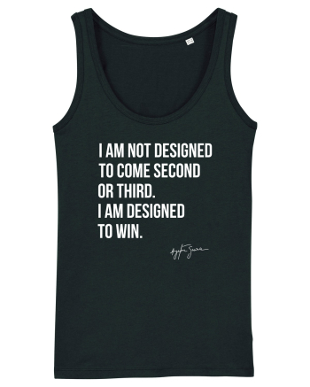 Senna Quote Black