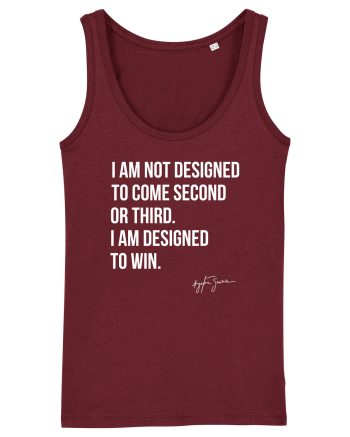 Senna Quote Burgundy