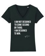 Senna Quote Tricou mânecă scurtă guler V Damă Evoker