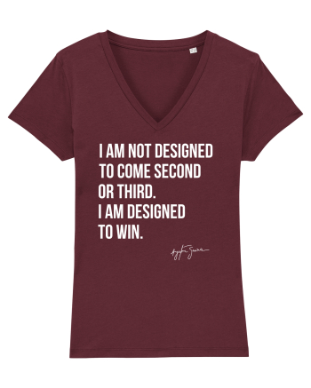 Senna Quote Burgundy