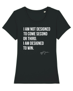 Senna Quote Tricou mânecă scurtă guler larg fitted Damă Expresser