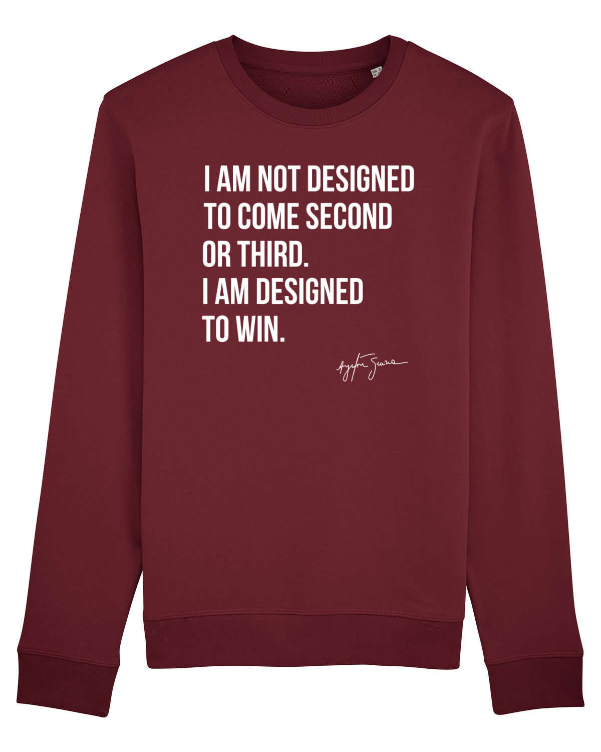 Bluză mânecă lungă Unisex Rise Burgundy