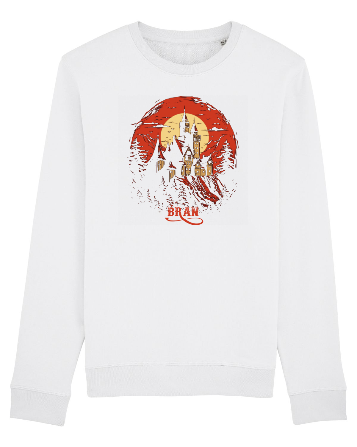 Bluză mânecă lungă Unisex Rise White