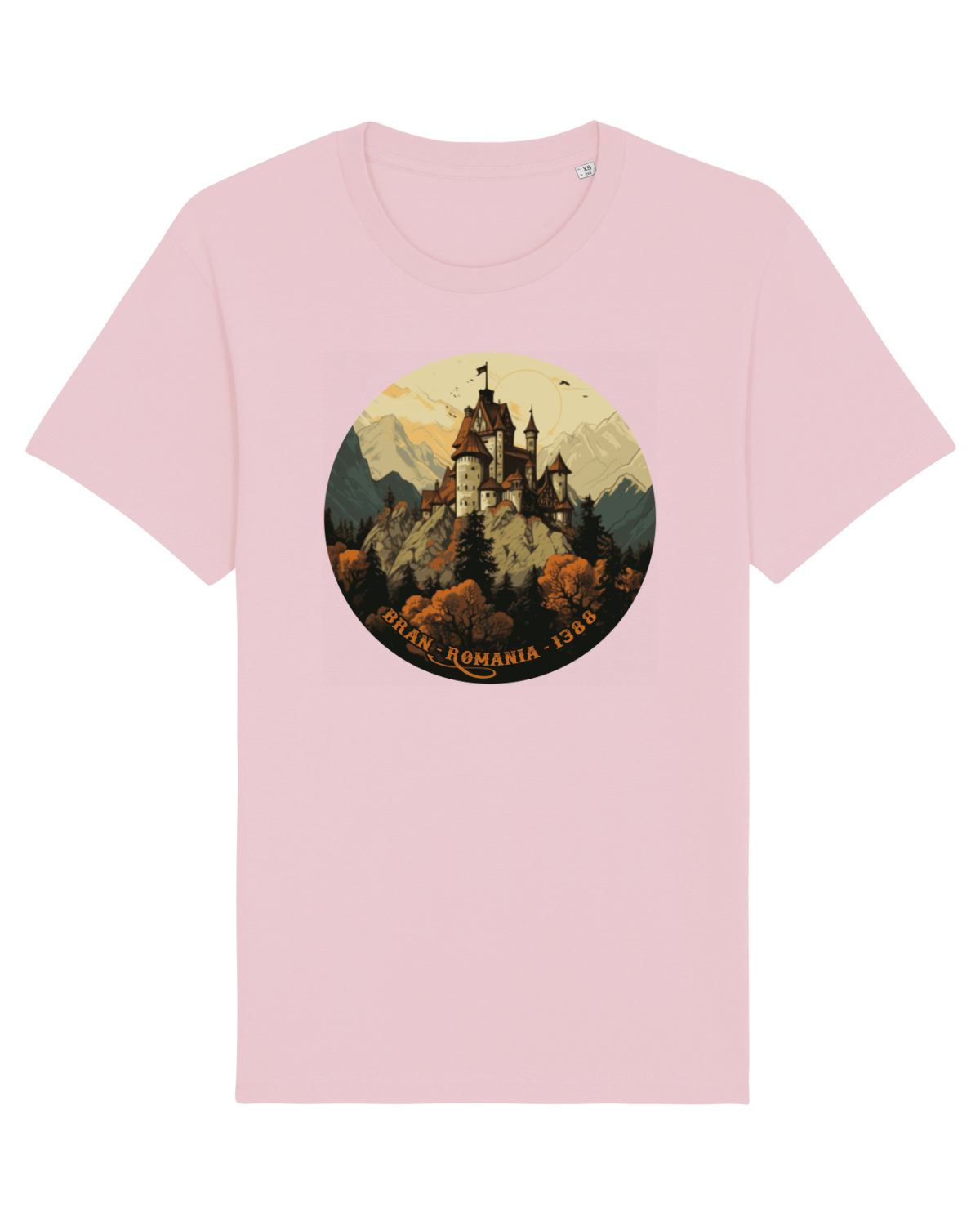 Tricou mânecă scurtă Unisex Rocker Cotton Pink