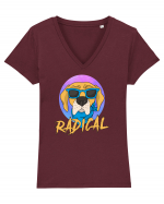 RADICAL Tricou mânecă scurtă guler V Damă Evoker