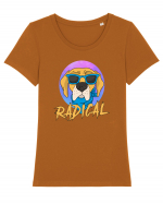 RADICAL Tricou mânecă scurtă guler larg fitted Damă Expresser