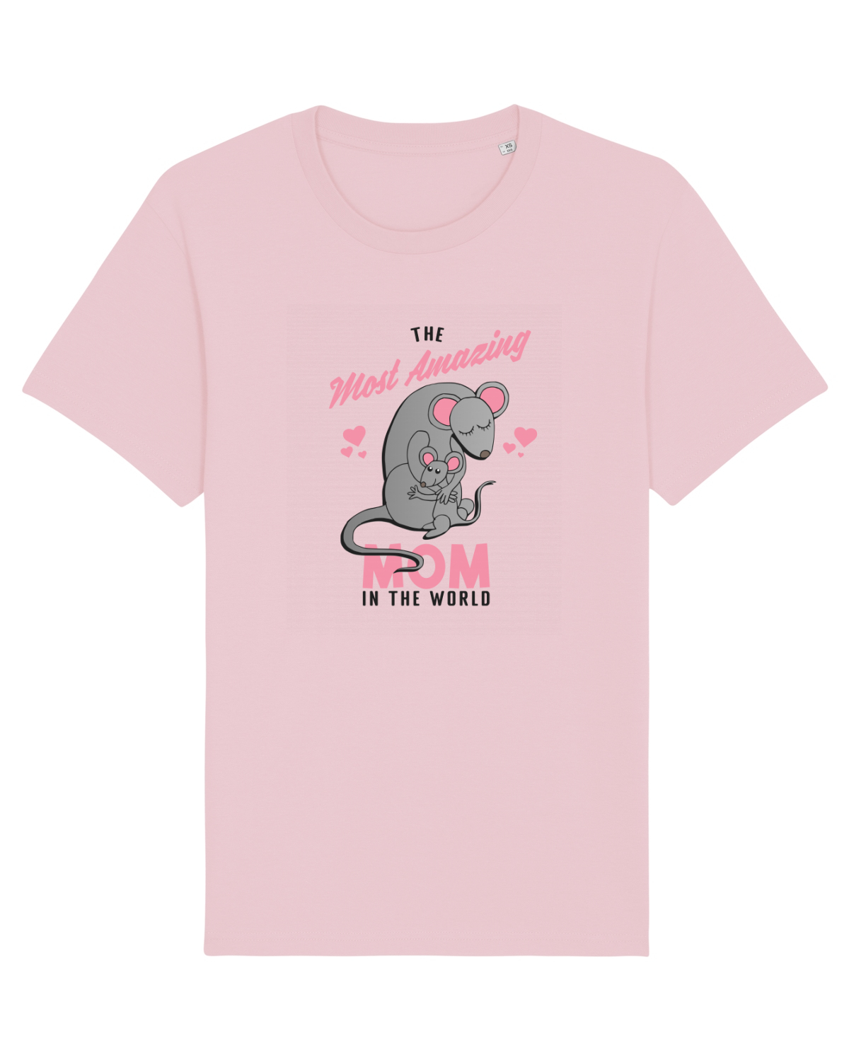 Tricou mânecă scurtă Unisex Rocker Cotton Pink